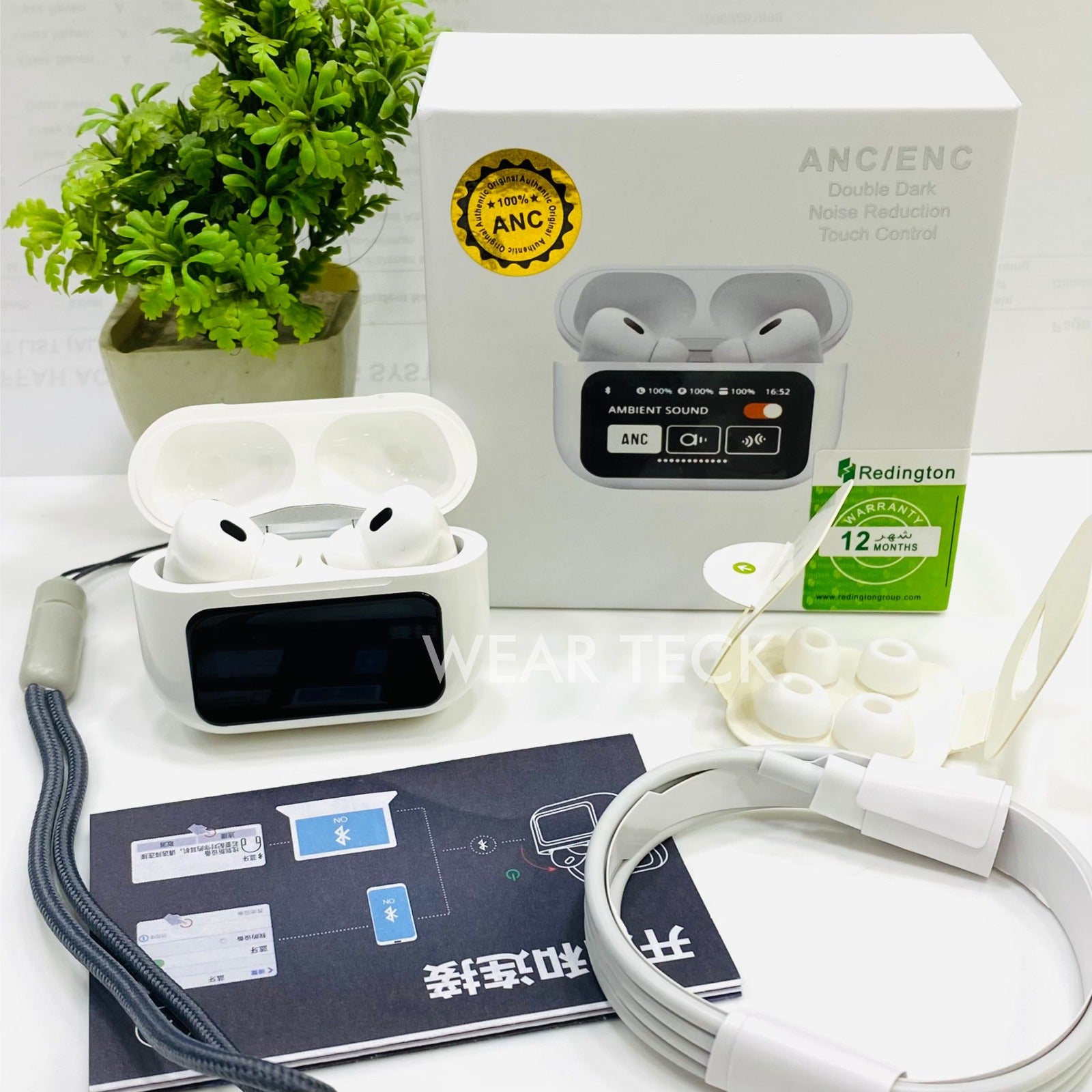 A9   Airpods   Pro   ANC/ENC   Touch   Screen   Wireless   Earbuds